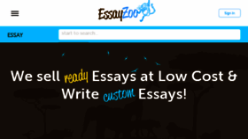 What Essayzoo.org website looked like in 2017 (6 years ago)
