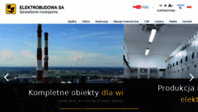 What Elektrobudowa.pl website looked like in 2017 (6 years ago)