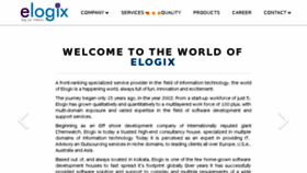 What Elogixsoft.com website looked like in 2017 (6 years ago)