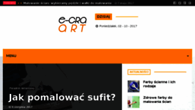What E-graart.pl website looked like in 2017 (6 years ago)