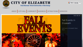 What Elizabethnj.org website looked like in 2017 (6 years ago)