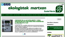 What Ekologistakmartxan.org website looked like in 2017 (6 years ago)