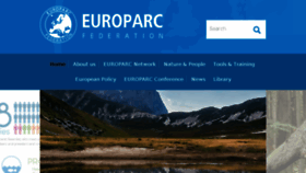 What Europarc.org website looked like in 2017 (6 years ago)