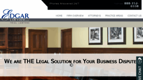 What Edgarlawfirm.com website looked like in 2017 (6 years ago)