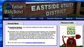 What Eastsideutility.com website looked like in 2017 (6 years ago)