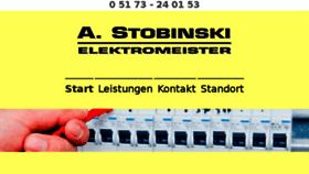 What Elektro-stobinski-uetze.de website looked like in 2017 (6 years ago)