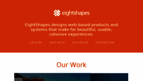 What Eightshapes.com website looked like in 2017 (6 years ago)