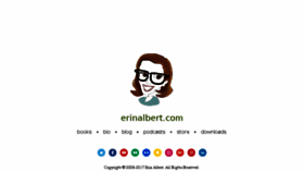 What Erinalbert.com website looked like in 2017 (6 years ago)