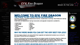 What Efkfiredragon.com website looked like in 2017 (6 years ago)