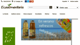 What Ecoalimentaria.es website looked like in 2017 (6 years ago)