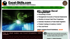 What Excel-skills.com website looked like in 2017 (6 years ago)