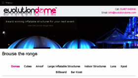 What Evolutiondome.com website looked like in 2017 (6 years ago)
