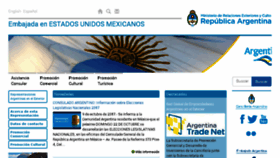 What Embajadaargentina.mx website looked like in 2017 (6 years ago)