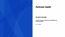 What Email.parkview.com website looked like in 2017 (6 years ago)