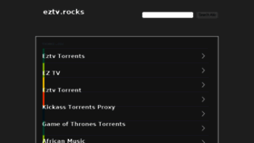 What Eztv.rocks website looked like in 2017 (6 years ago)
