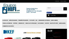 What Equiposhifi.es website looked like in 2017 (6 years ago)