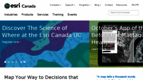 What Esri.ca website looked like in 2017 (6 years ago)