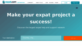 What Expat.com website looked like in 2017 (6 years ago)