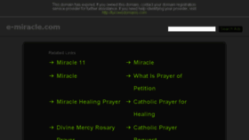 What E-miracle.com website looked like in 2017 (6 years ago)