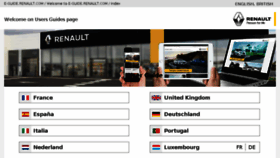 What E-guide.renault.com website looked like in 2017 (6 years ago)