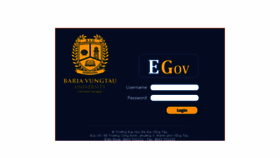What Egov.bvu.edu.vn website looked like in 2017 (6 years ago)