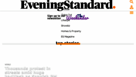 What Eveningstandard.co.uk website looked like in 2017 (6 years ago)