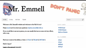 What Emmell.org website looked like in 2017 (6 years ago)
