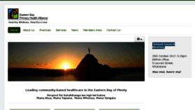 What Ebpha.org.nz website looked like in 2017 (7 years ago)