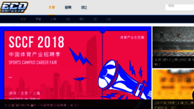 What Ecosports.cn website looked like in 2017 (6 years ago)