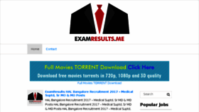 What Examresults.me website looked like in 2017 (6 years ago)