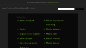 What Excitemedianetwork.com website looked like in 2017 (6 years ago)