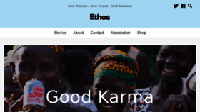 What Ethos-magazine.com website looked like in 2017 (6 years ago)