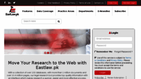 What Eastlaw.pk website looked like in 2017 (6 years ago)