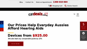 What Eardeals.com.au website looked like in 2017 (6 years ago)