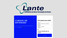 What Extensao.lanteuff.org website looked like in 2017 (6 years ago)