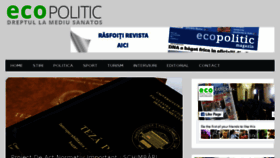 What Ecopolitic.ro website looked like in 2017 (6 years ago)
