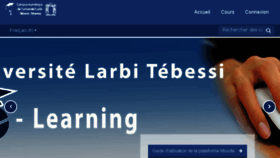 What E-learning.univ-tebessa.dz website looked like in 2017 (6 years ago)
