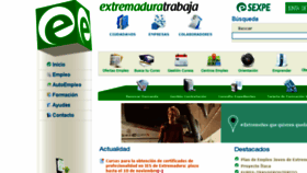 What Extremaduratrabaja.gobex.es website looked like in 2017 (6 years ago)