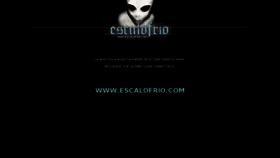 What Escalofrio.net website looked like in 2017 (6 years ago)