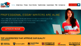 What Eduessay.com website looked like in 2017 (6 years ago)