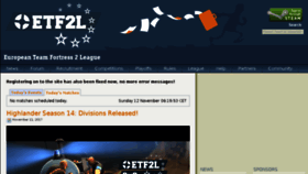 What Etf2l.org website looked like in 2017 (6 years ago)