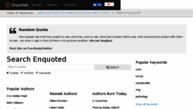 What Enquoted.com website looked like in 2017 (6 years ago)