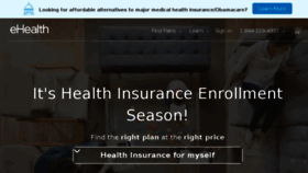 What Ehealthinsurance.com website looked like in 2017 (6 years ago)