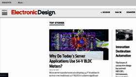 What Electronicdesign.com website looked like in 2017 (6 years ago)