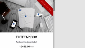 What Elitetap.com website looked like in 2017 (6 years ago)