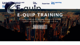 What E-quiptraining.com website looked like in 2017 (6 years ago)