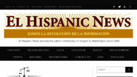 What Elhispanicnews.com website looked like in 2017 (6 years ago)
