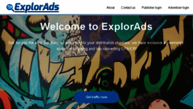 What Explorads.media website looked like in 2017 (6 years ago)