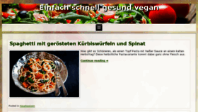 What Einfach-schnell-gesund-vegan.de website looked like in 2017 (6 years ago)