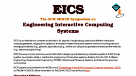 What Eics.acm.org website looked like in 2017 (6 years ago)